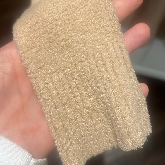 Barefoot Dreams Cozy Chic Lite Camel XS/S Open Front Sweater - Picture 5 of 8